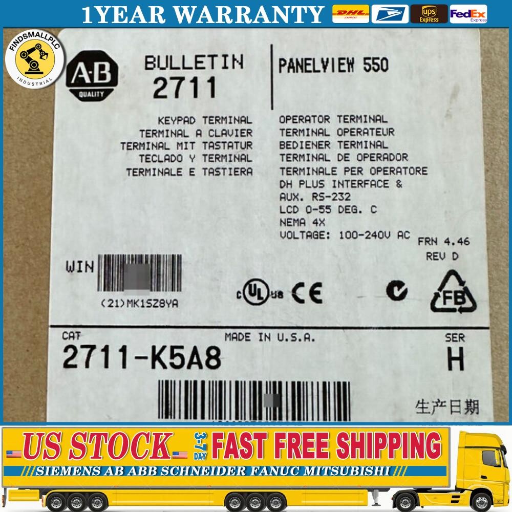 AB 2711-K5A8 PanelView Standard Terminal 2711-K5A8 AB US Free Tax