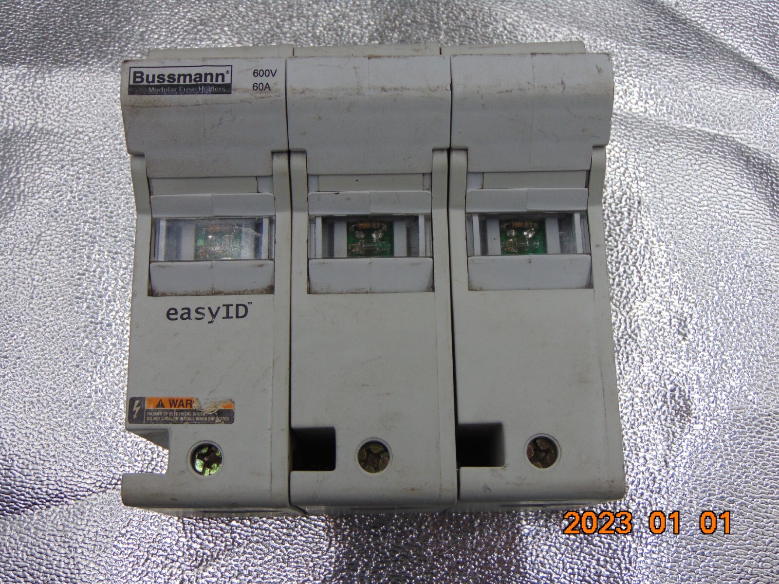 COOPER BUSSMANN CH60J31 60AMP 600VAC. MODULAR FUSE HOLDER CH60J3I