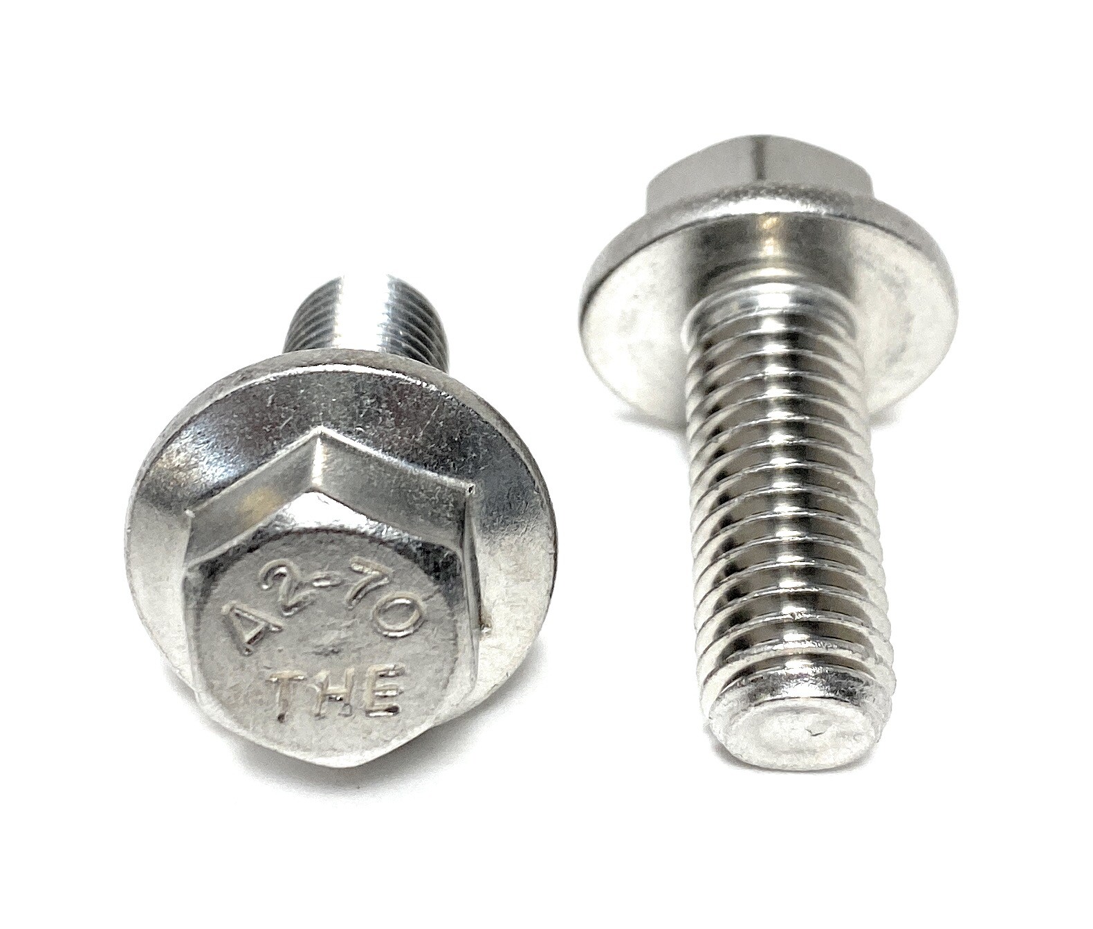 (5) M12 x 1.75 x 30 Stainless Steel DIN6921 A2 Hex Flange Bolts M12x30mm Flange