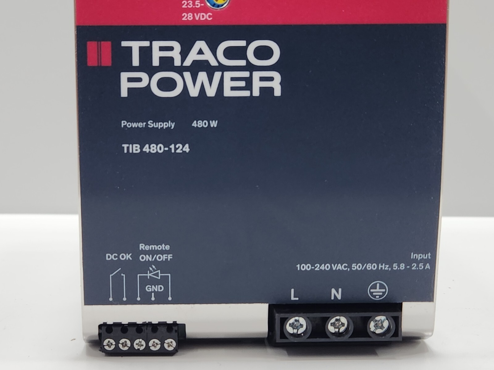 TRACO POWER TIB 480-124 DIN-RAIL POWER SUPPLY