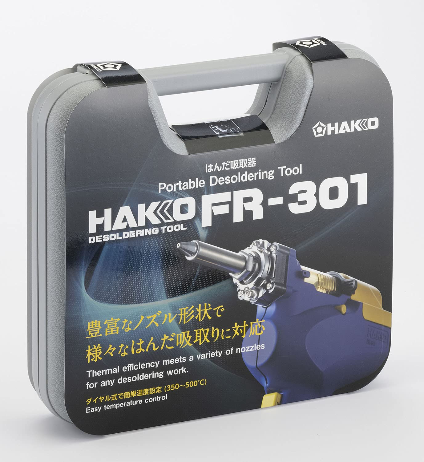 HAKKO FR301-82 DESOLDERING TOOL 2-pole Grounding Plug AC 100V with CASE New