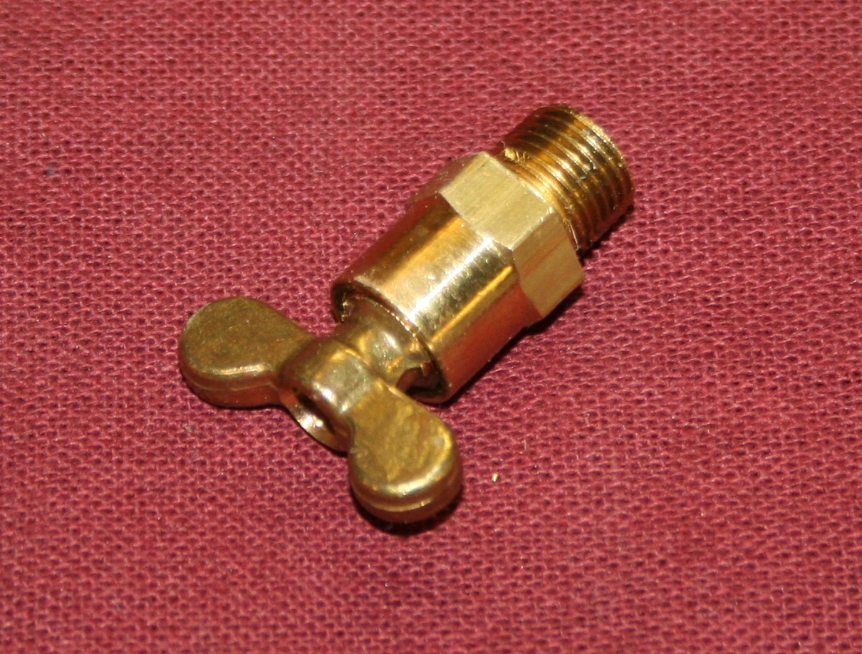 Brass Drain Cock Valve Gas Oil Tractor Fuel Engines Motor 1/8″ NPT DC10018