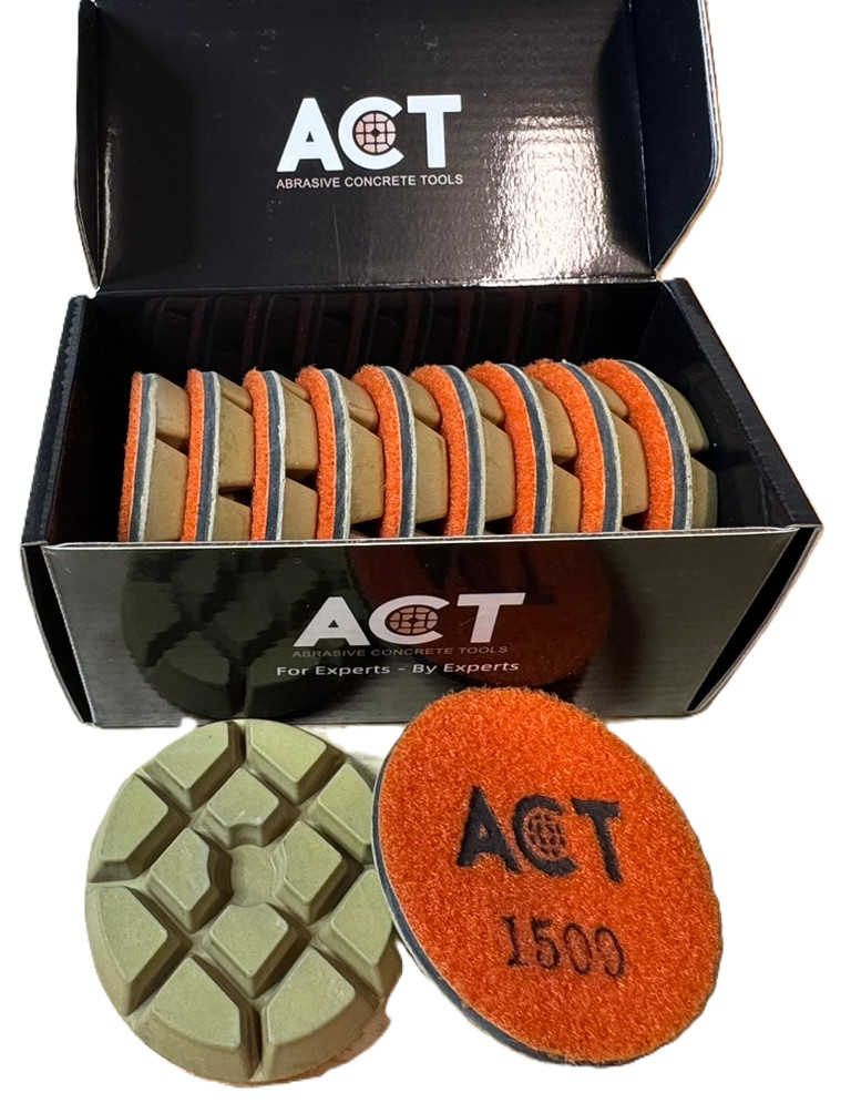 3″ 1500 Grit Resin Diamond Polishing Pads – Concrete (Set-9)