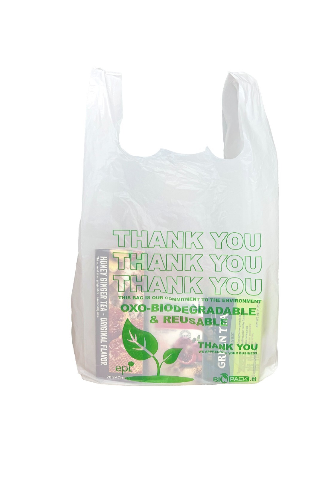 1000 Bags T-Shirt Thank You Plastic Grocery Store Shopping Carry Out Bags-5 PACK