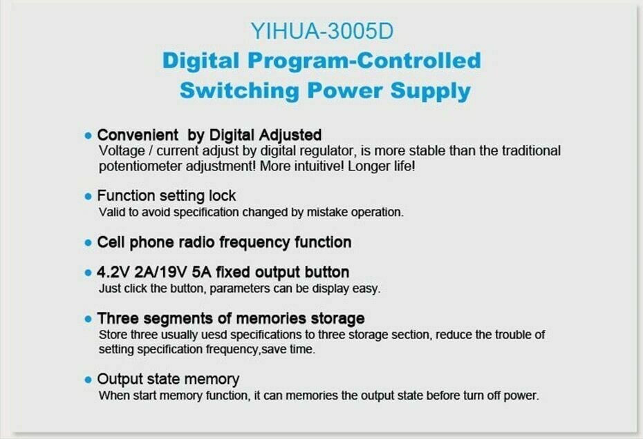 3005D 5A 30V DC power supply adjustable power supply digital program control
