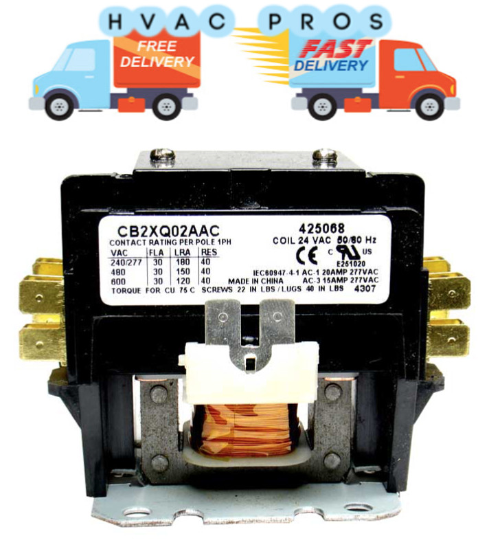 CTR1152 CTR01152 – American Standard Trane 24 Volt 1 Pole 40 Amp Contactor Relay