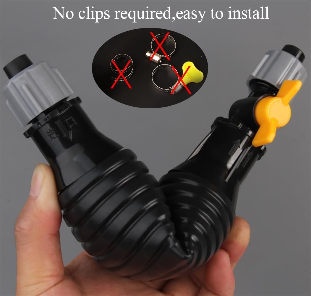 9.8Ft Siphon Hose Multifunction Pump Oil Water Fuel Gasoline Transfer Hand Pump