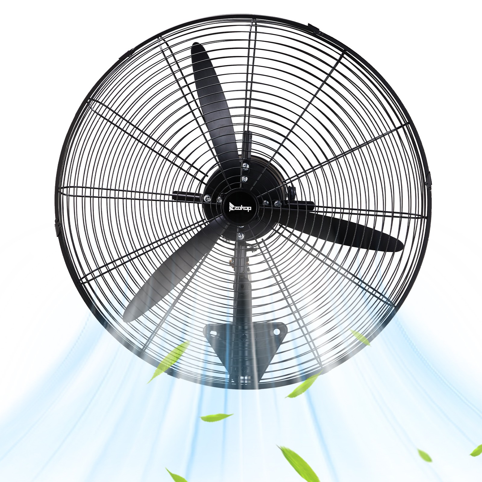 20” High Velocity Oscillating Wall Mount Fan For Commercial, Industrial 4 Speed