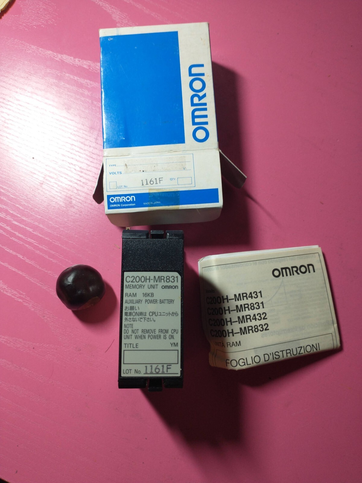 Omron C200H-MR831 & Memory Unit & INDIVIDUAL ITEM