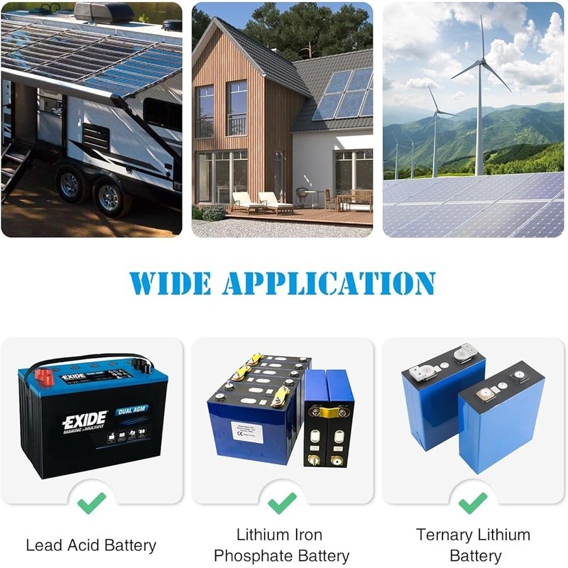 Automatic Solar Transfer Switch 50A 110V 220V LCD Battery Power Monitor New