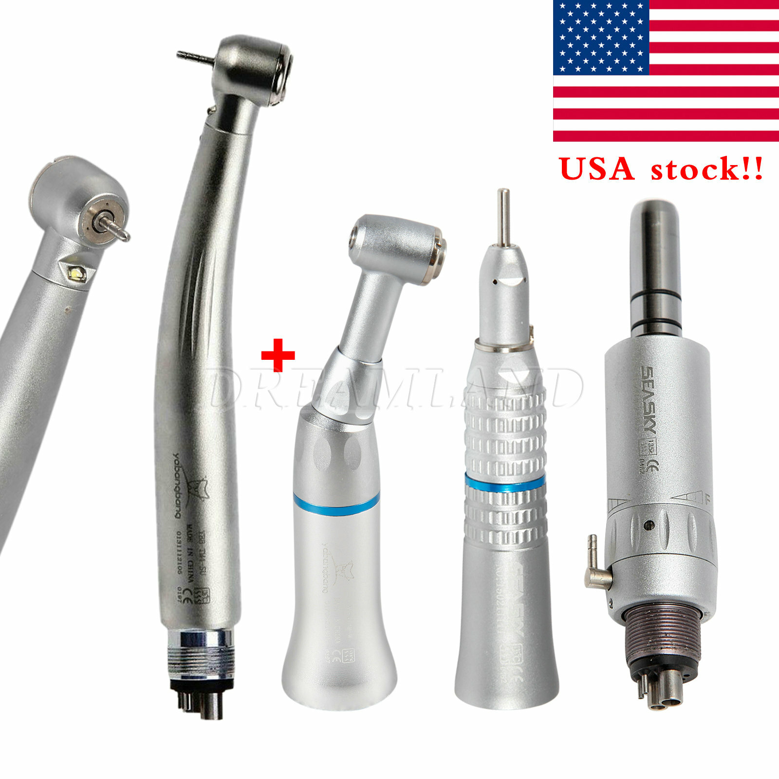 KaVo Style Dental E-generator LED High Speed/Slow Low Speed Handpiece 4/2Holes