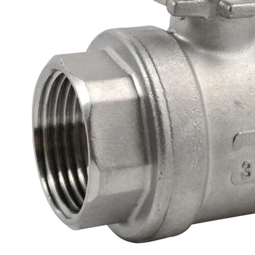 1 inch Ball Valve,Female NPT 316 Stainless Steel Full Port,2-Piece, 2Pack
