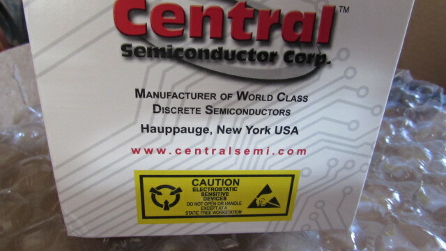 2N3819 Central Semiconductor RF GENUINE JFET Transistor N-CH -25V 10mA, 1 piece