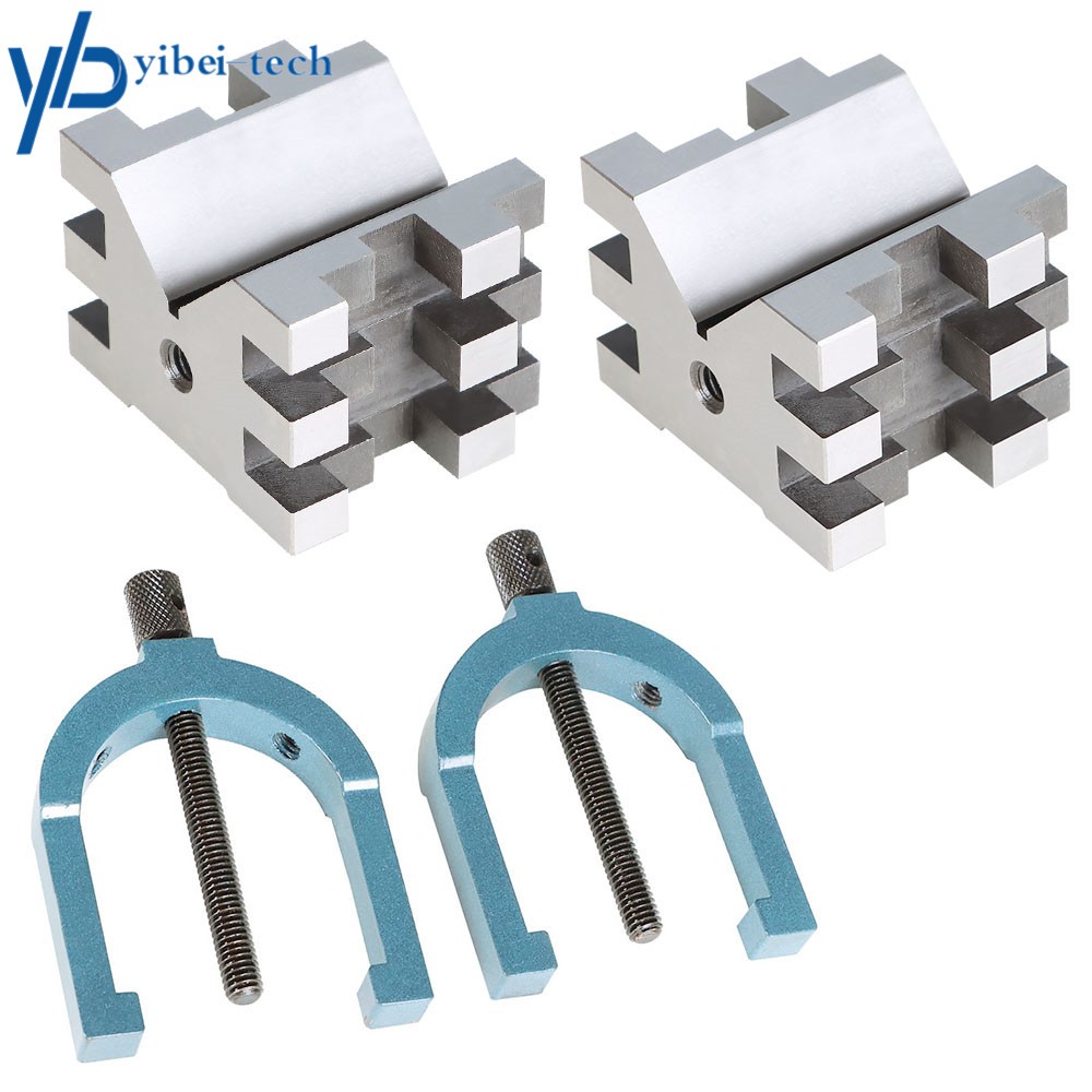 2-3/8″ × 2-3/4″ × 2″ Precision Multi-Use V-Block and Clamp Set Hardened Steel