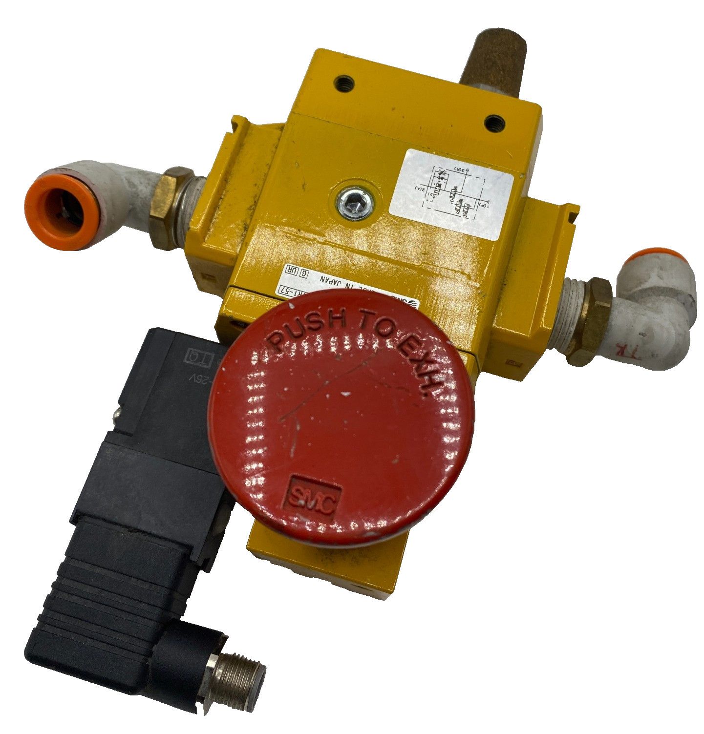 SMC AVL4000-N04-5DZM SOFT START LOCK-OUT VALVE 24VDC W/ DC21-26 COIL 1/2″ 🎯