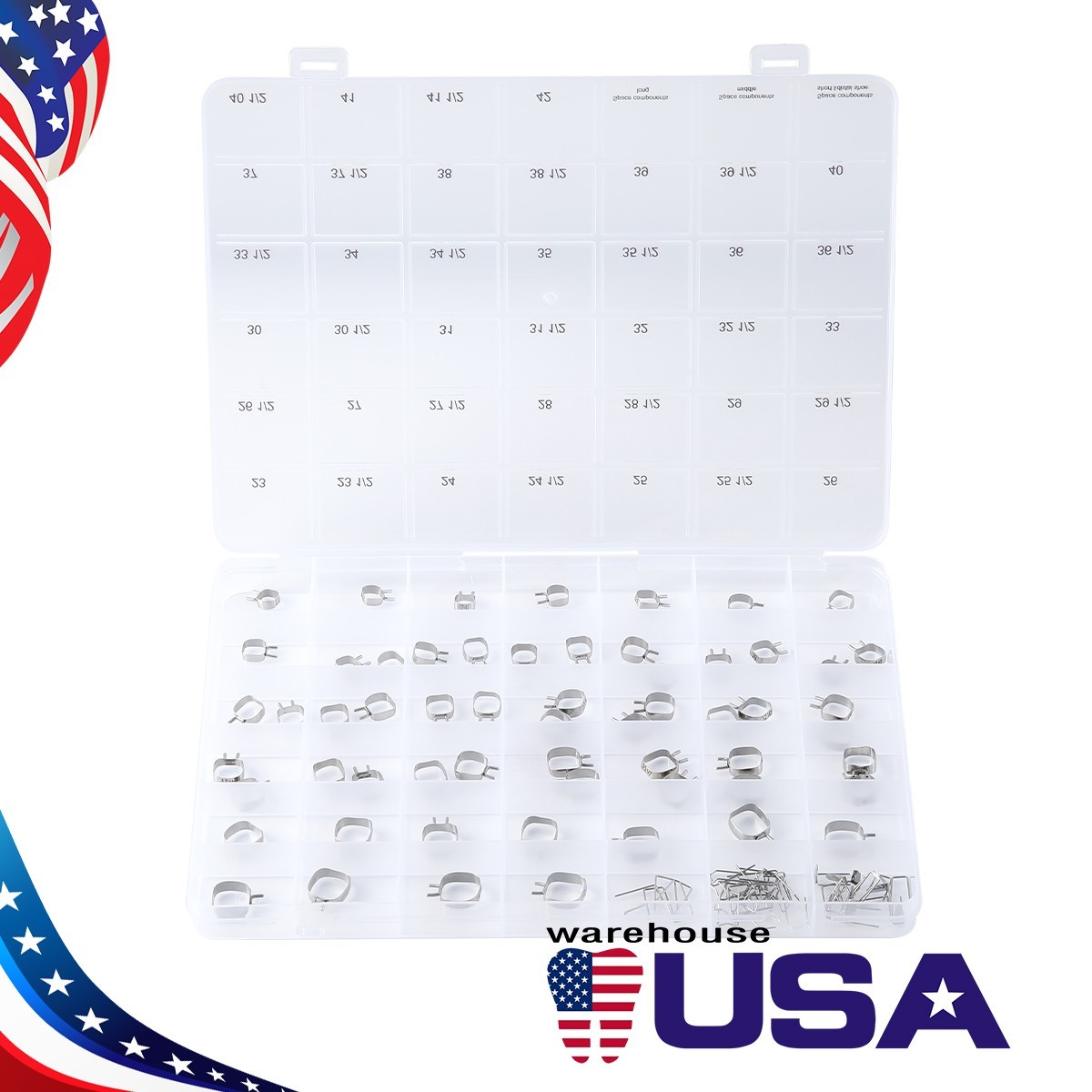 Dental Orthodontic Braces Space Maintainer Band Kit with Wires #23 -#42 For Kids