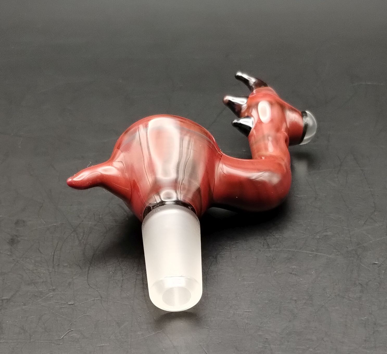 Red Creature 14mm Glass Bowl by Subconscious Design USA