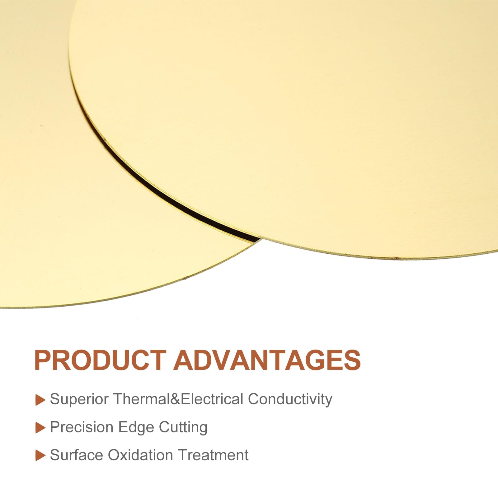 10 Pcs Round Brass Plate, 30mm(1.18″) Dia Pure Copper Sheets,0.5mm H62 Brass …