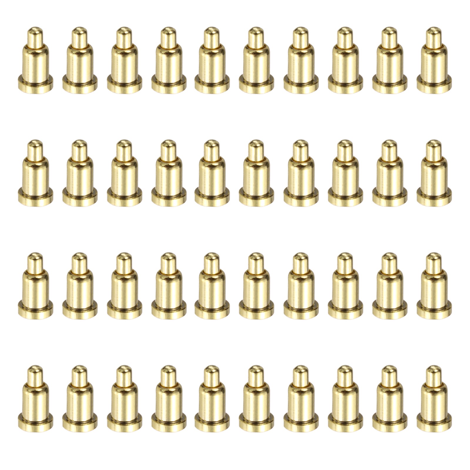 40Pcs 3.5mm Gold Plated Copper PogoPins Spring Loaded Current Test Probes