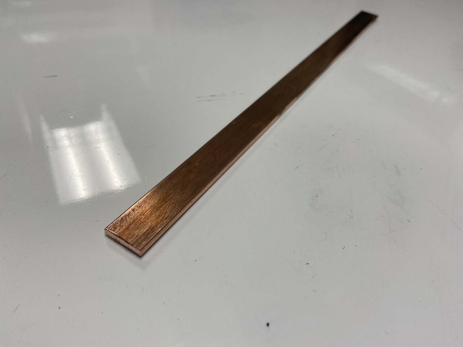 Copper 110 Flat Bar 1/8″ x 5/8″ x 24″-Long — .125″ x .625 Copper Bus Bar