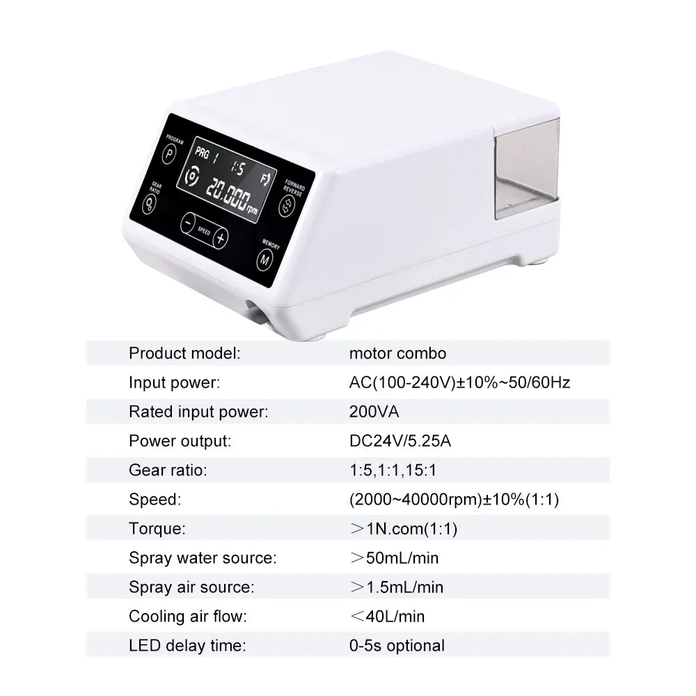 Dental Brushless Micromotor w/Water Tank Indenpendent Use Electric Micromotor US