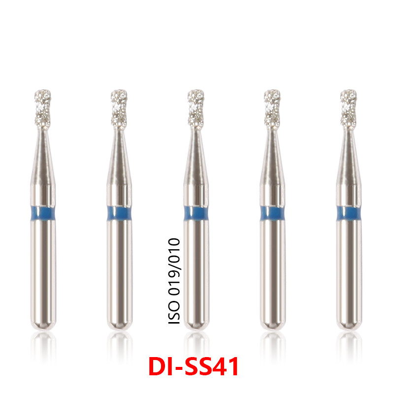 100pcs Dental Diamond Burs for High Speed Handpiece Medium Friction Grip 1.6MM