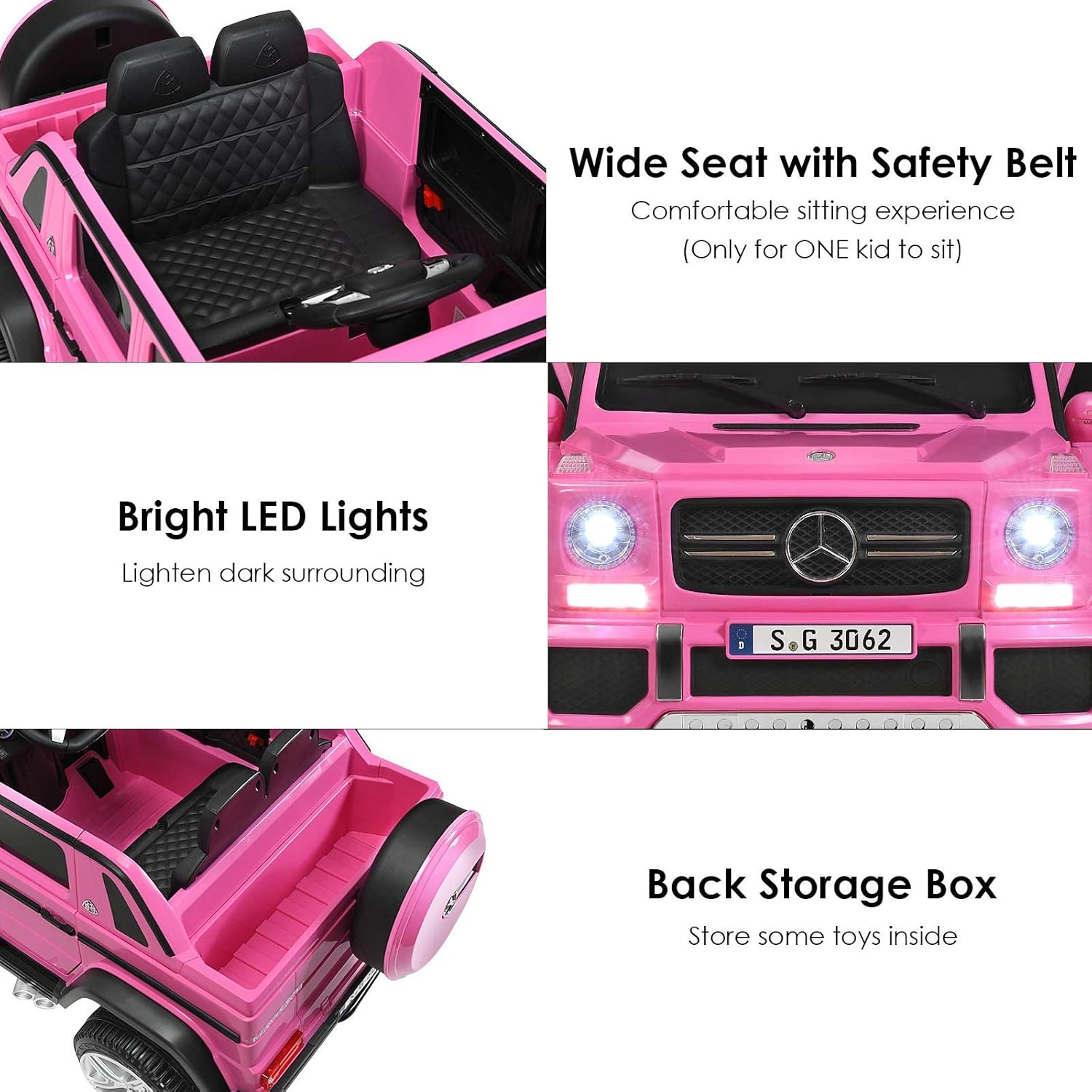 Costzon Ride on Car, Licensed Mercedes-Benz Maybach, 12V Battery Powered Vehicle