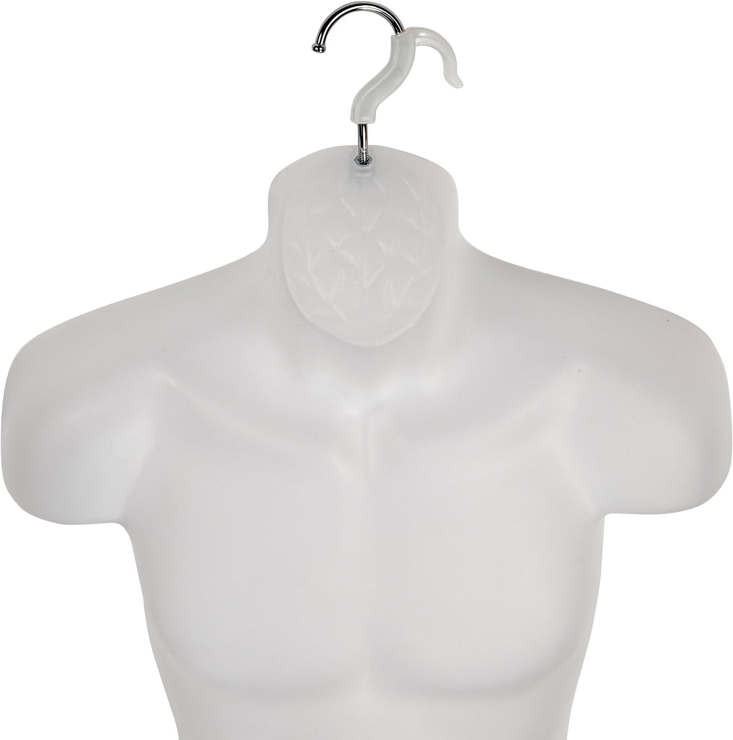 3 Clothing Displays Torso Forms Fits S – L Hanging Male Mannequin Frosted Hollow