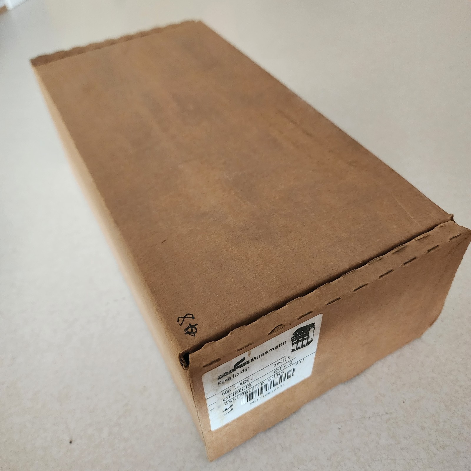 Cooper Bussmann CH60J3 3 Pole 60 Amp 600 V Industrial Fuse Holder Box Of Two