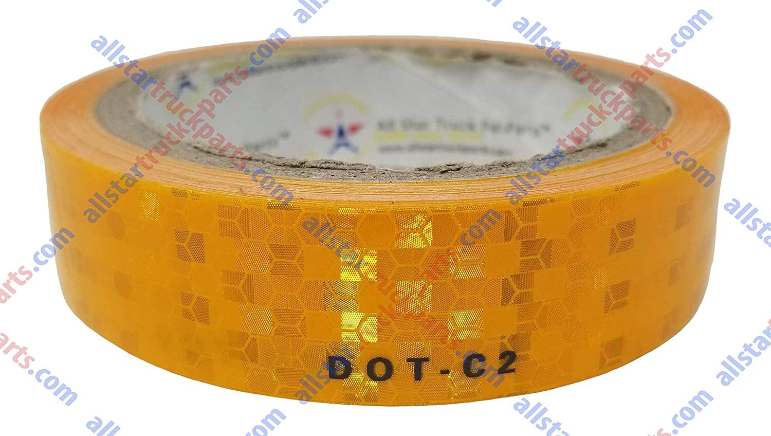 Yellow/Orange/Amber Reflective Tape Conspiciuity Safety Caution Night 1″/2″ Wide