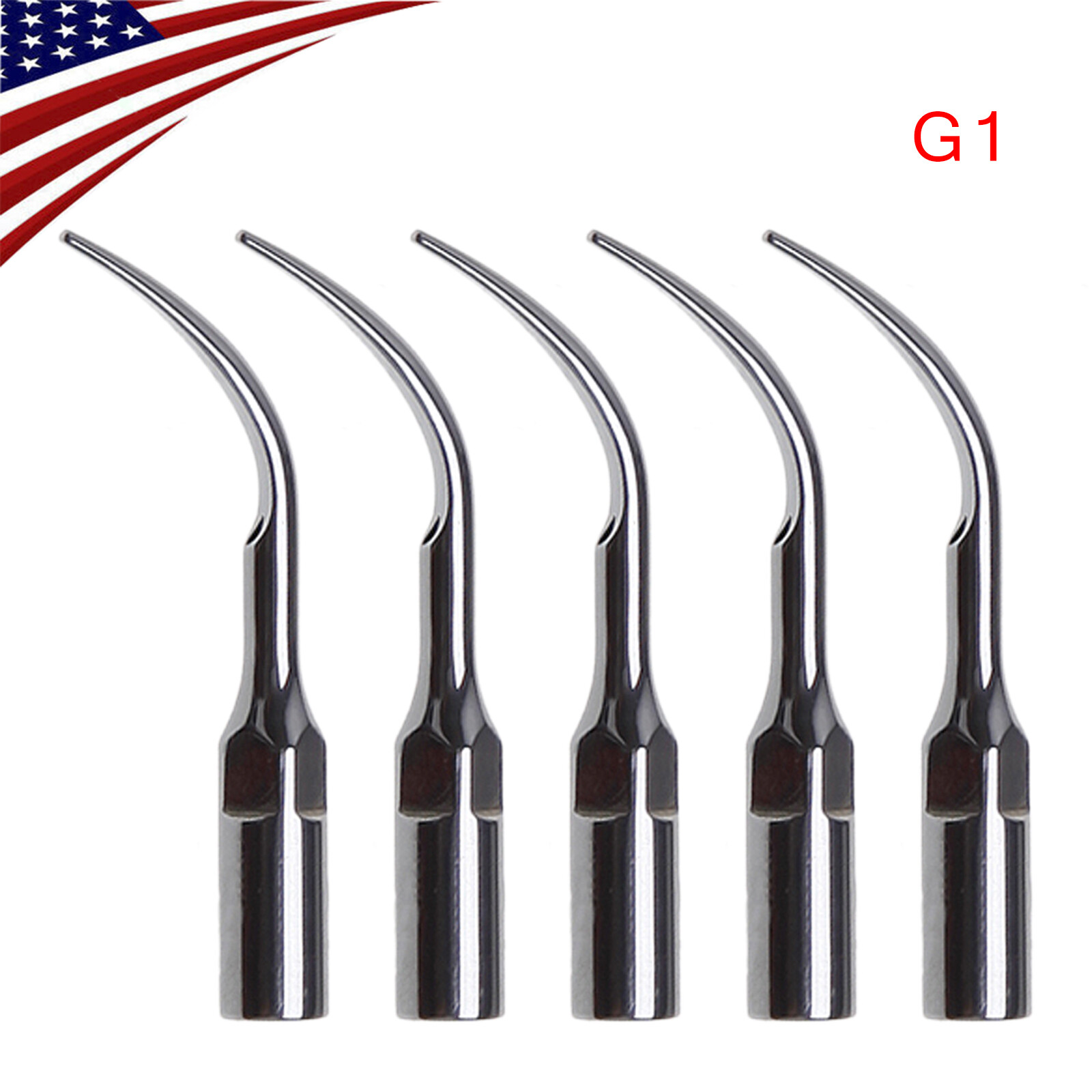 5 Dental Ultrasonic Piezo Scaler Tips For EMS Woodpecker & DTE SATELEC Handpiece