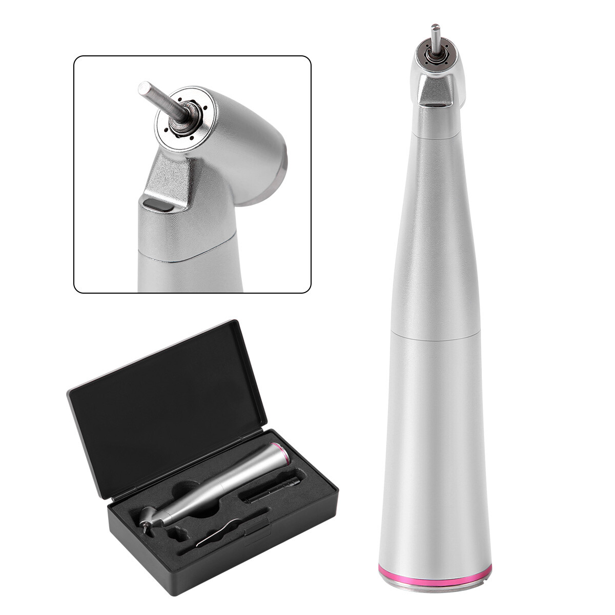 Dental 45° 1:4.2 Increasing Contra Angle Fiber Optic Handpiece Inner External