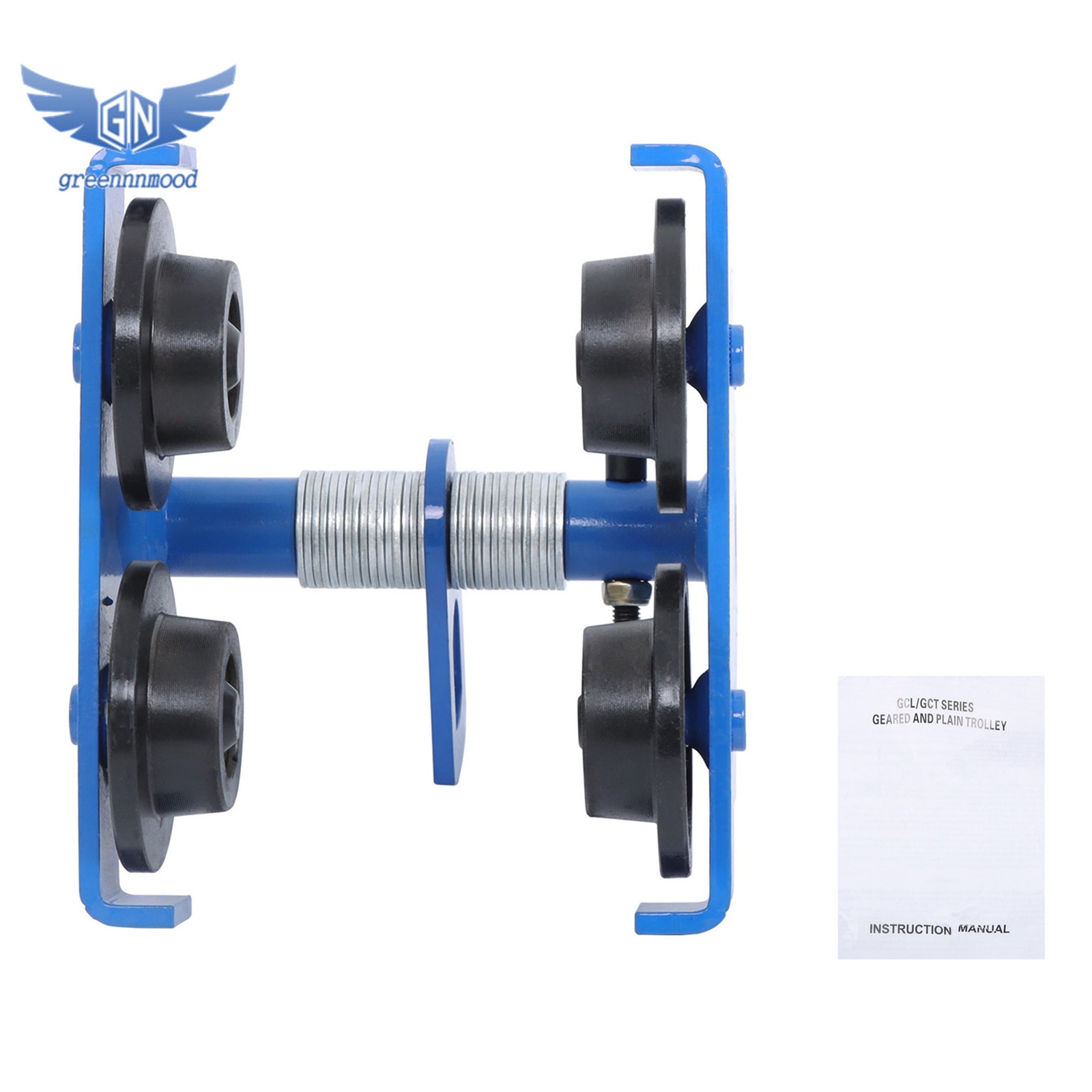 Push Beam Trolley Manual Trolley 1100lbs/0.5 Ton Load 55-135mm Adjustable