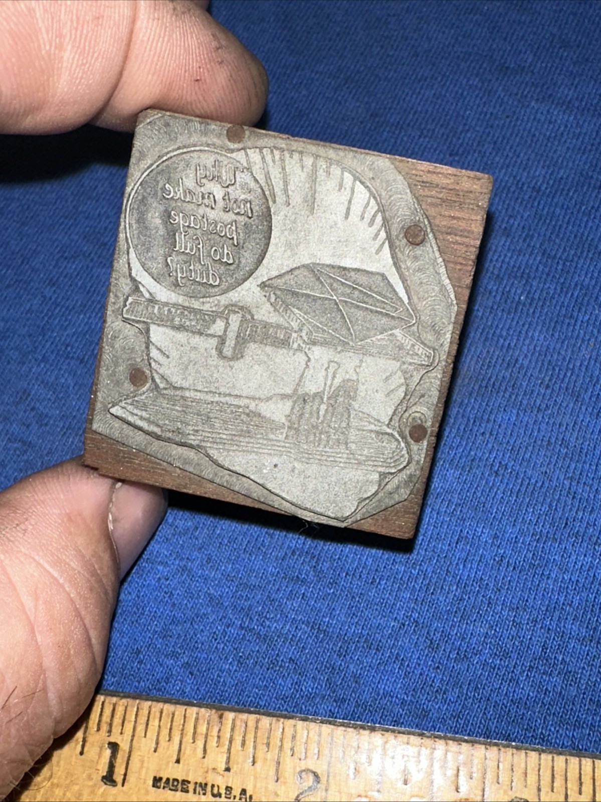 Printing Block ( Why Not Make Postage Do Full Duty?) Letter