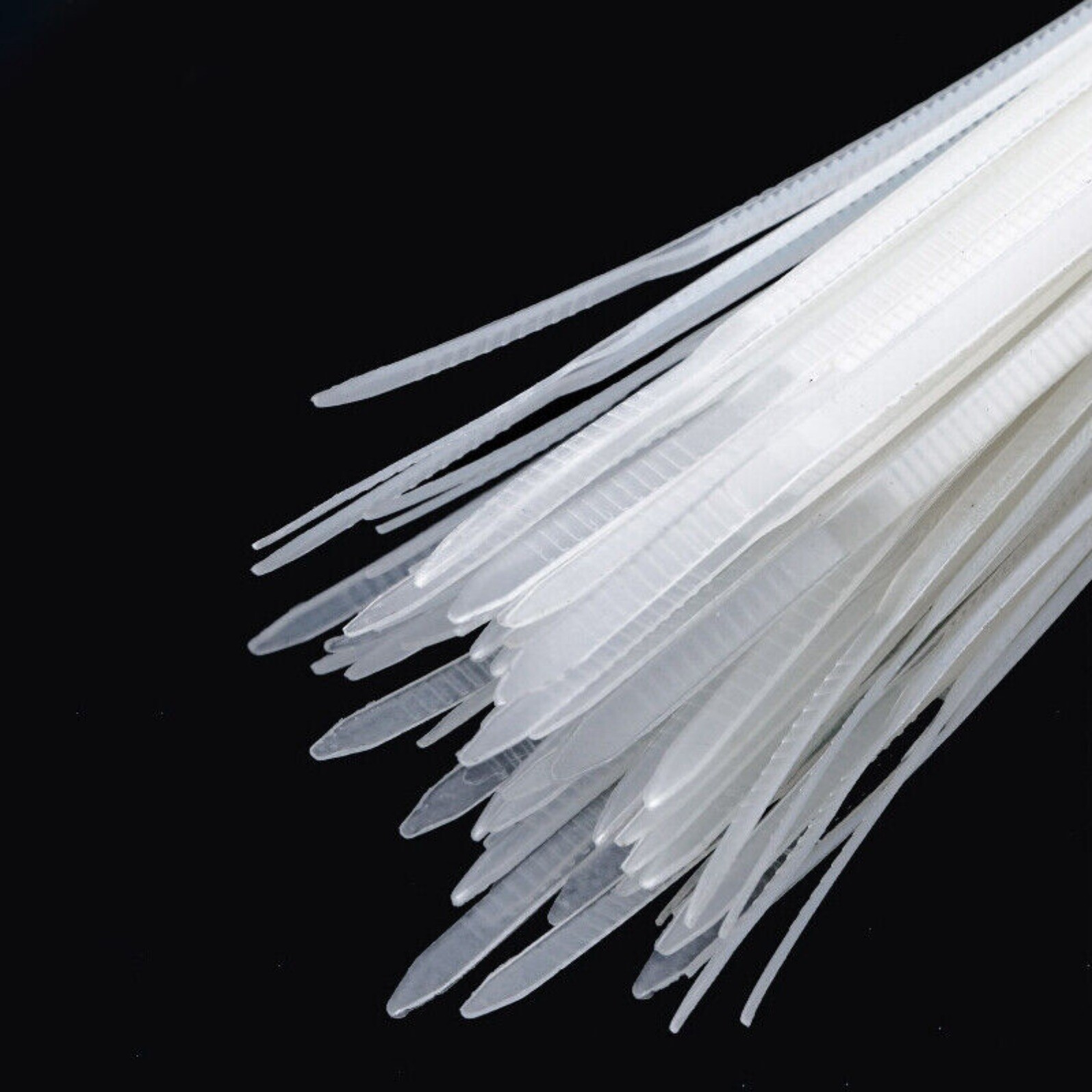 Cable Ties Nylon Plastic Zip Tie Wraps Strong Long All Sizes White/Black