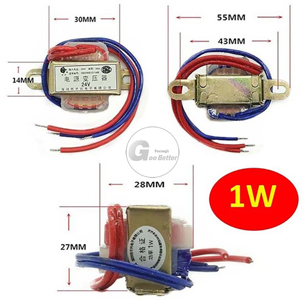 1W to 50W Power Transformer Output AC 6V 9V 12V 15V 18V 24V 30V-220V Single/Dual