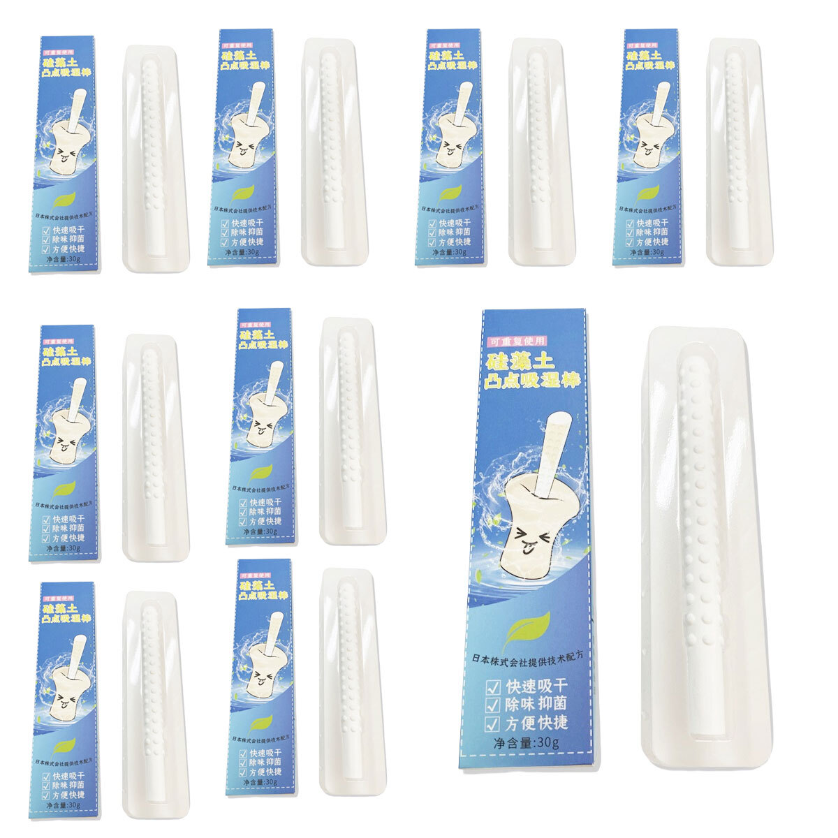 10PCS Reusable Diatom Toys Drying Stick Non-Toxic Absorb Absorption Rod Towel