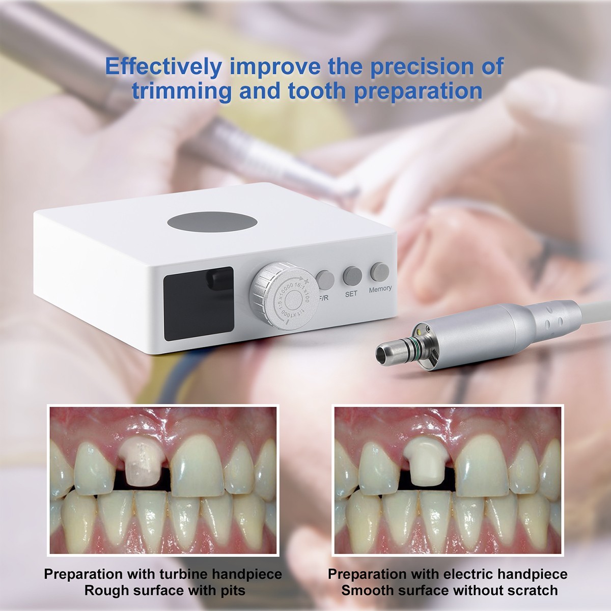 Dental Electric Micro Motor Brushless LED Micromotor 4 Hole 1:1 1:5 16:1 Modes