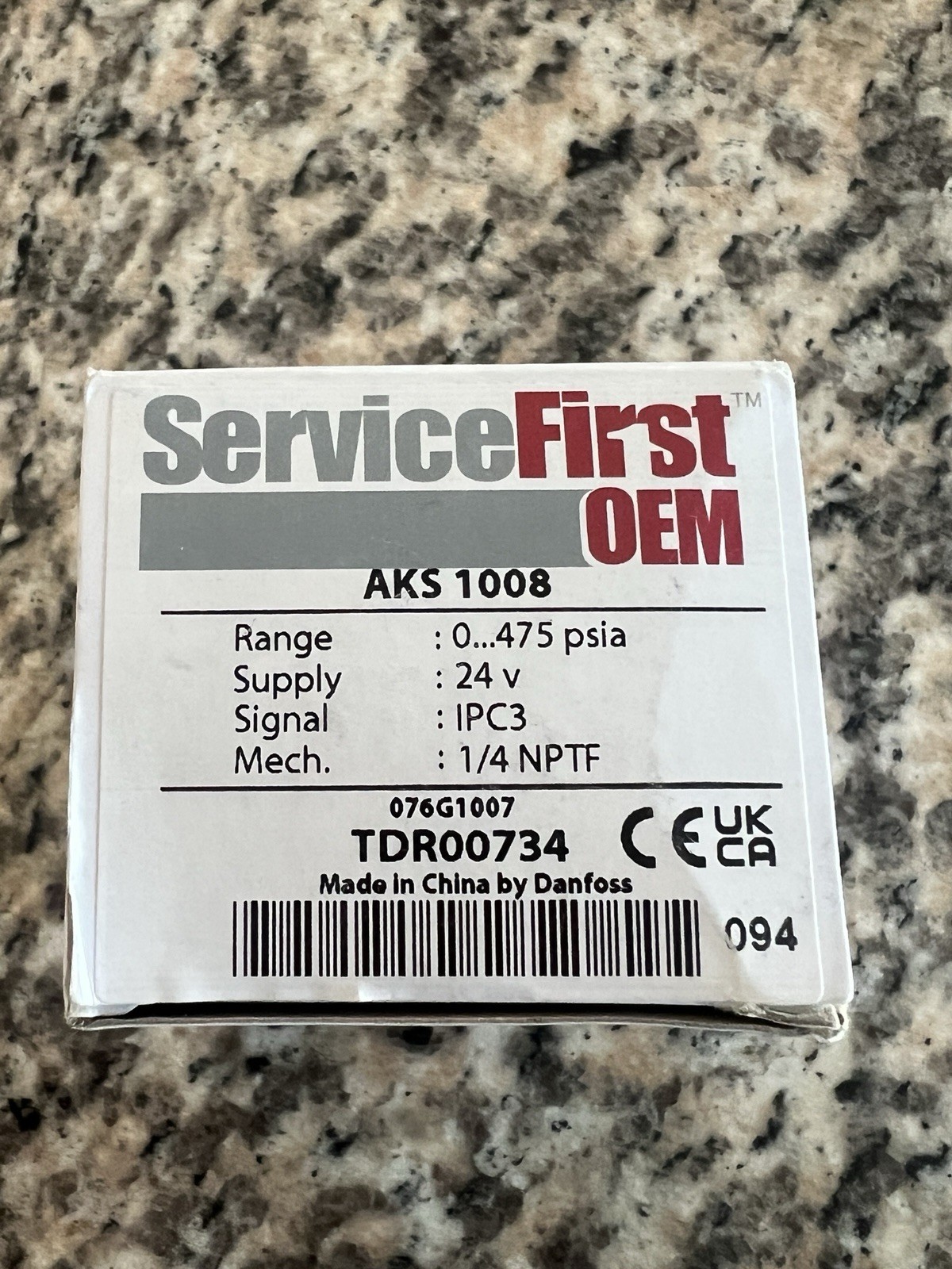 Genuine Trane Pressure Transducer TDR00737 / AKS1008 (NEW)