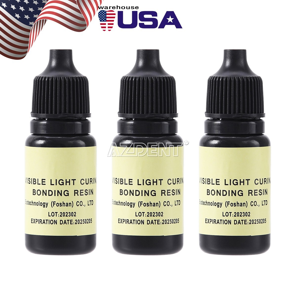 10X Dental Visible Universal Light Cure Bonding Adhesive Resin 5ml/Bottle