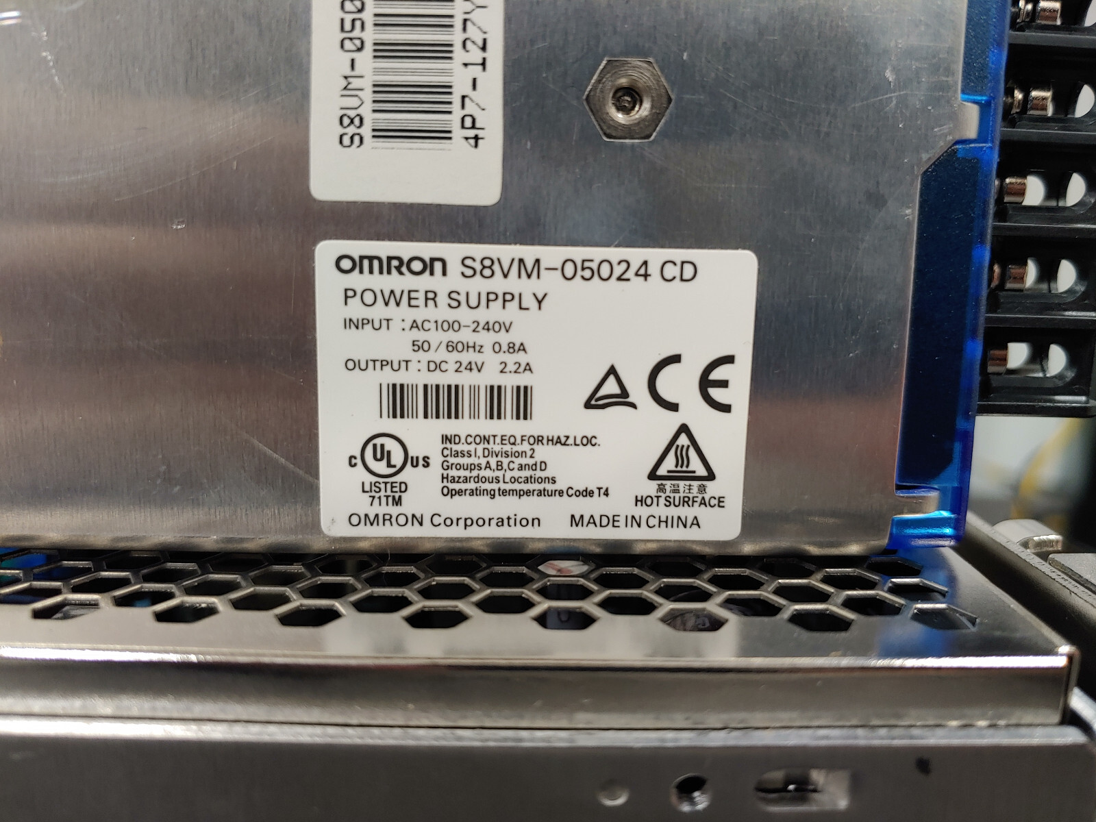 Lot of 2 OMRON S8VM-05024 CD Power Supply