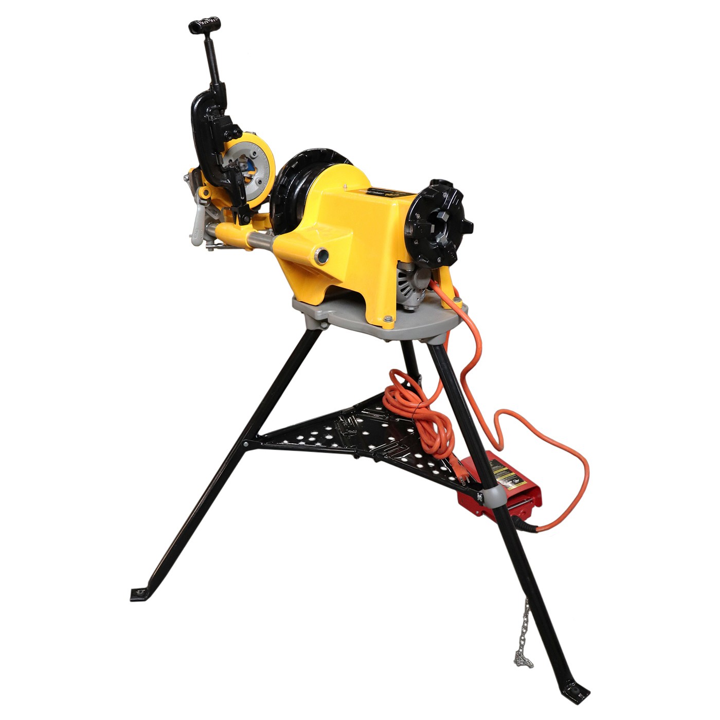 Steel Dragon Tools® 300 Pipe Threading Machine works with RIDGID® 811A Die Head