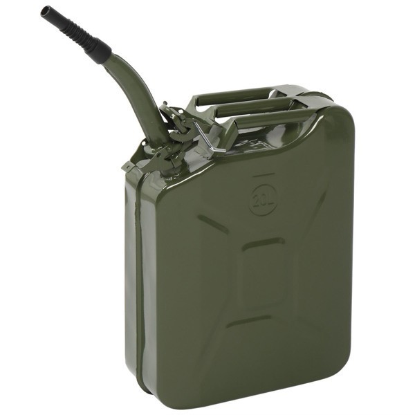 20L Portable American Fuel Oil Petrol Diesel Storage Can Oil Drum Army Green
