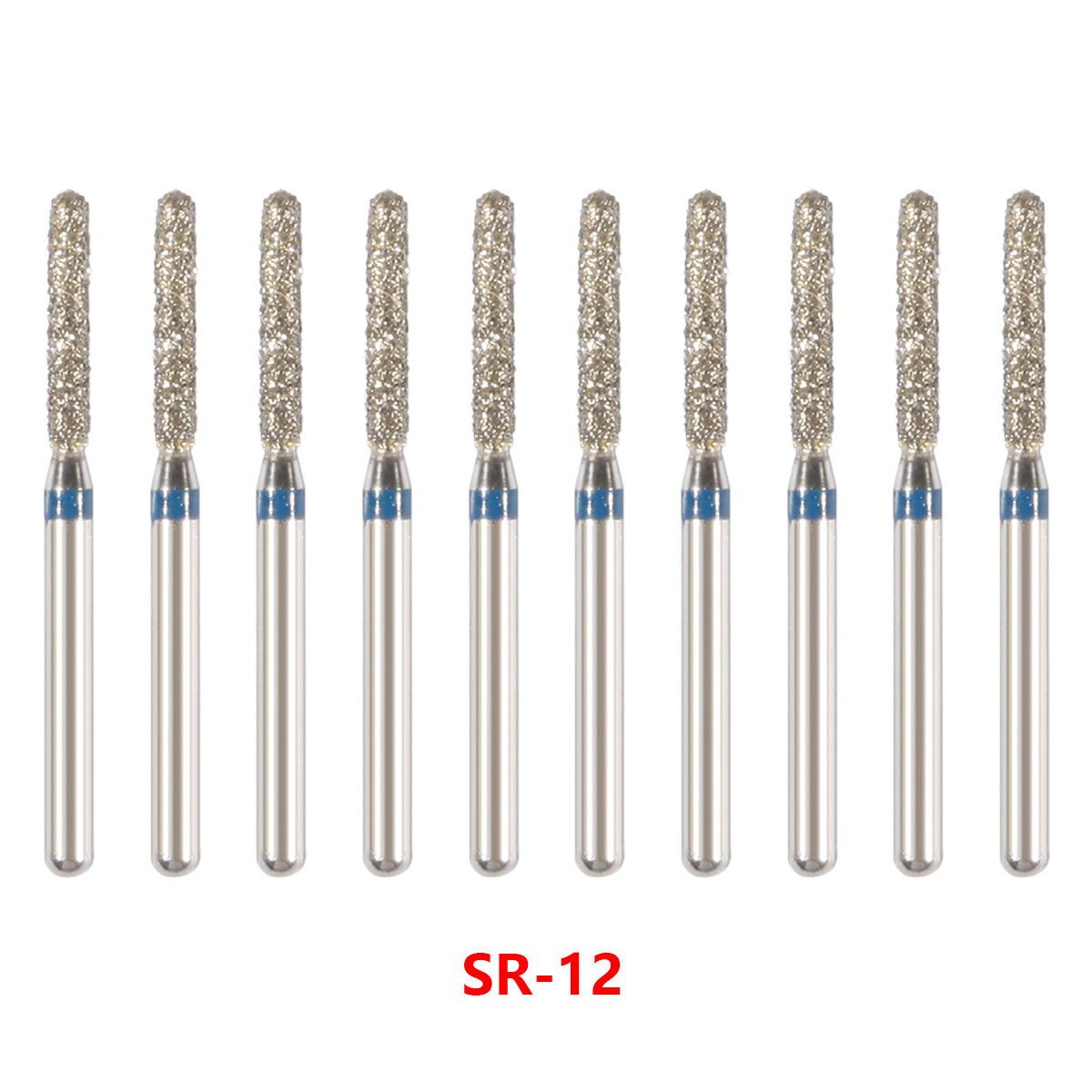 50pcs Dent Diamond Burs SR-12 FG 1.60 mm For High Speed Handpiece