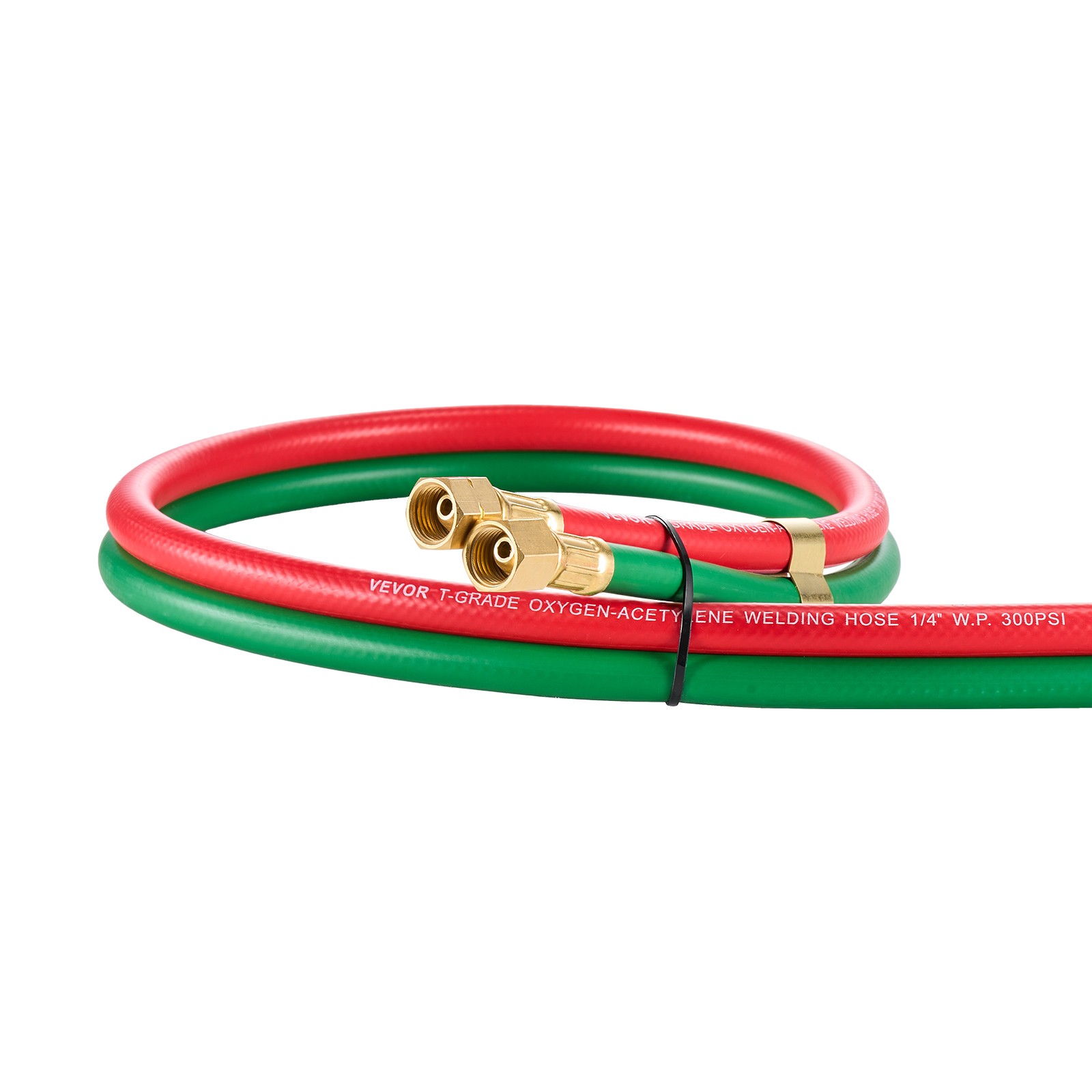 VEVOR Oxygen Acetylene Hose 1/4-Inch x 15FT T Hose 300PSI Max Working Pressure