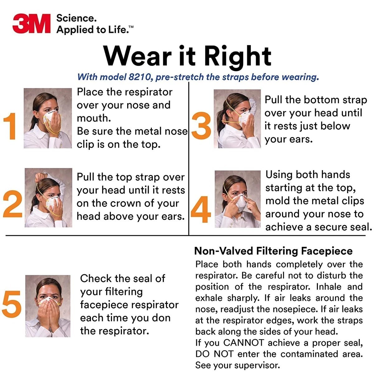3M 8210 N95 Disposable Respirator Dust Mask | Case of 160 Masks | EXP 7/25 | New