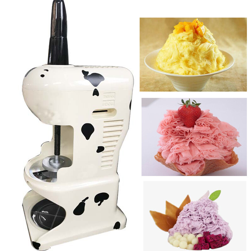 φ 10” Ice Shaver Machine Snow Cone Maker Shaved Ice Machine Ice Crusher 110V