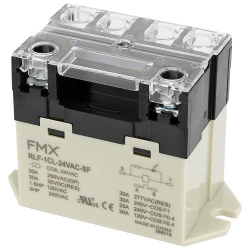 FMX RLF-1CL-24VAC-SF-10PK, Power Relay, SPST, 30A, 24V AC coil, 10pcs