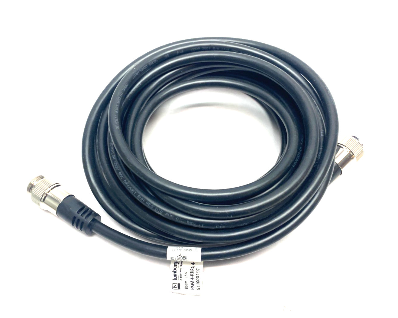 Lumberg RSPA 4-RKPA 4-805/8M Mini-Power Double Ended Cordset 511000197
