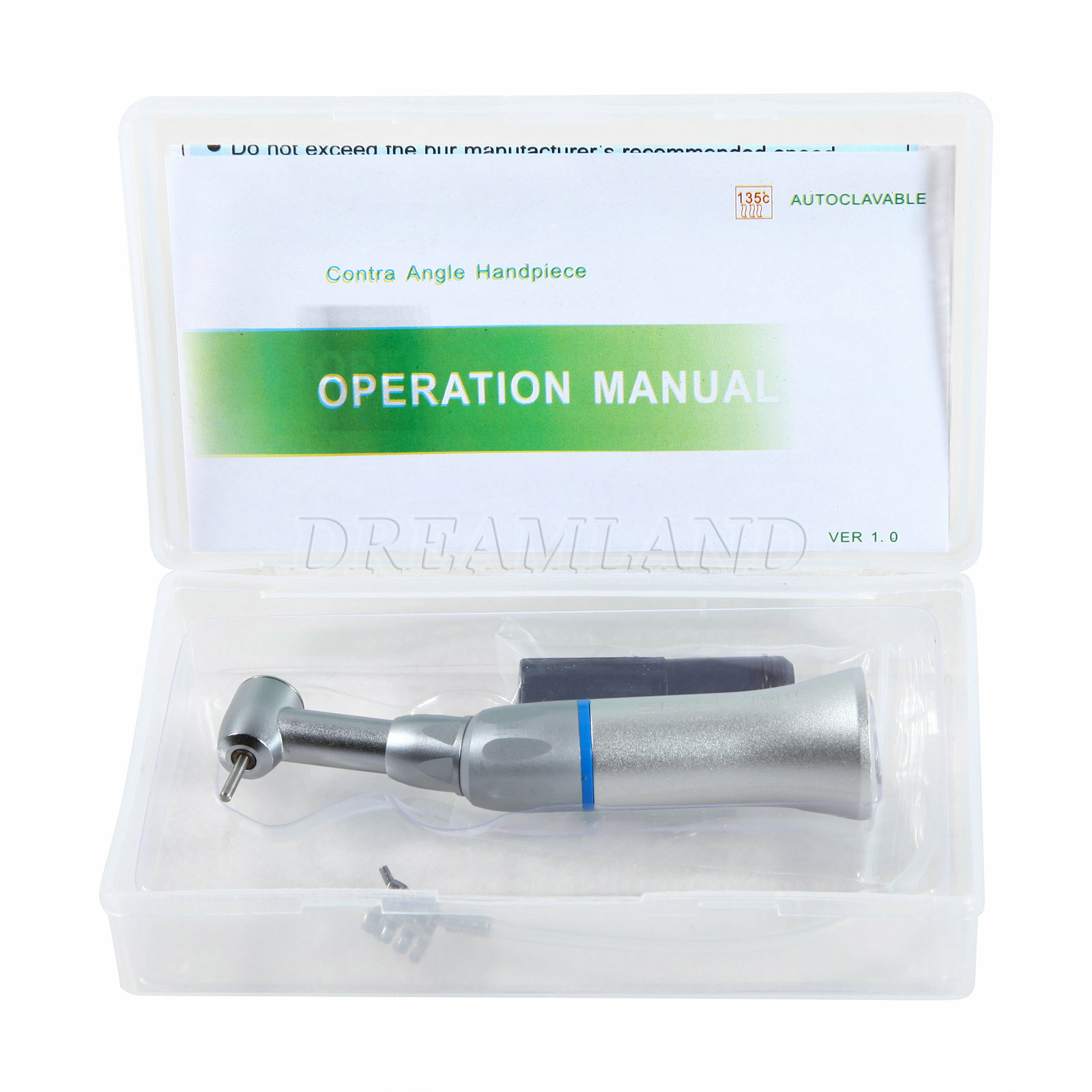 FG1.6mm Burs Fits Dental Push Button Contra Angle Handpiece Low Speed